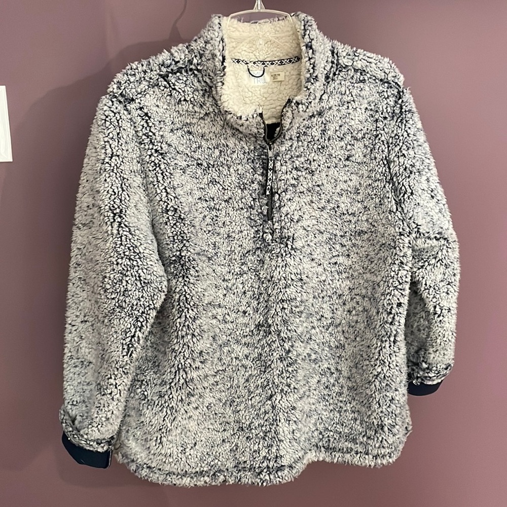 🌞 Sherpa Quarter Sip Sweatshirt with Pockets